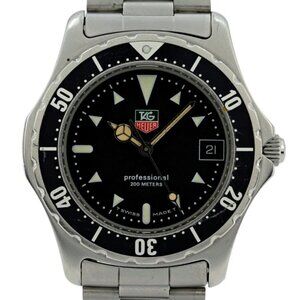 Tag Heuer 37mm Men's Professional 2000 Series Black Dial Watch